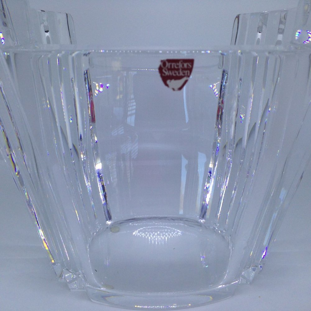 Gorgeous Authentic Orrefors Huge Crystal Bowl Vase